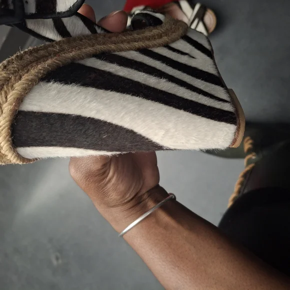 Christian Louboutin Black and White Espadrilles - Picture 6 of 7